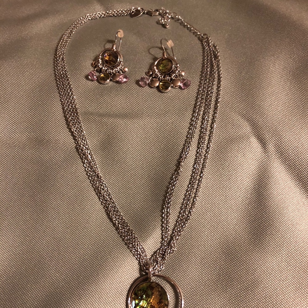 Lia Sophia necklace and earrings